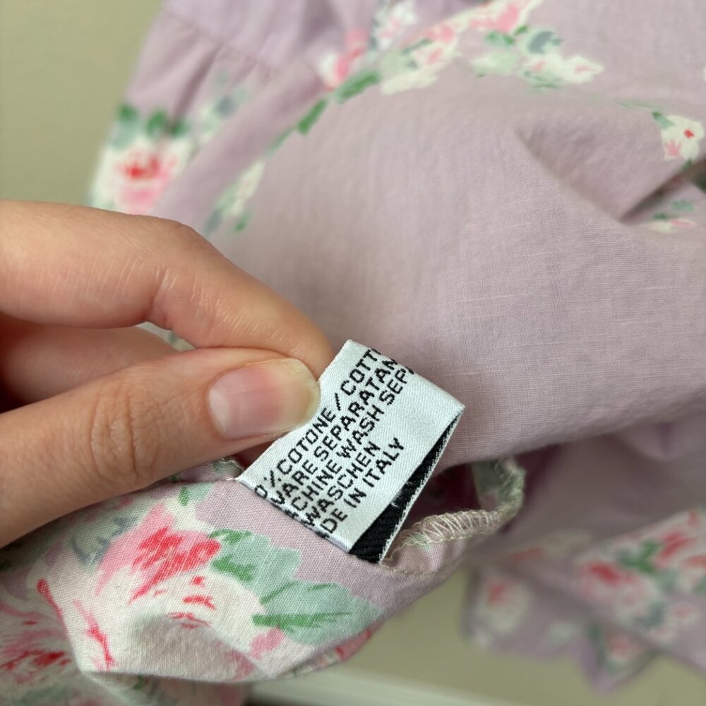 CB Positano Handmade in Italy Boho Floral Print Cotton Tiered Midi Dress - Picture 7 of 12